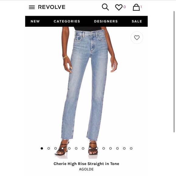 Cherie High Rise Straight Denim in Tone - Picture 2 of 6